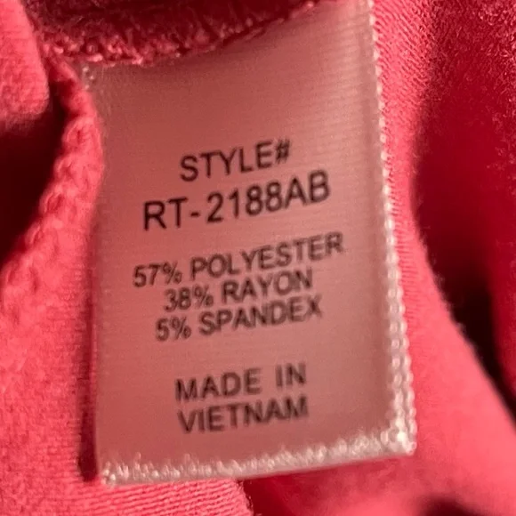 Zenana Oversized V-Neck Poncho Tunic T Shirt Rose Pink Size XL - Picture 5 of 6